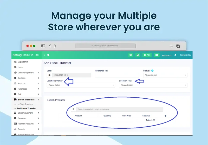 Manage your multiple stores wherever you are