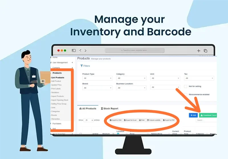 Manage your Inventory and Barcodes