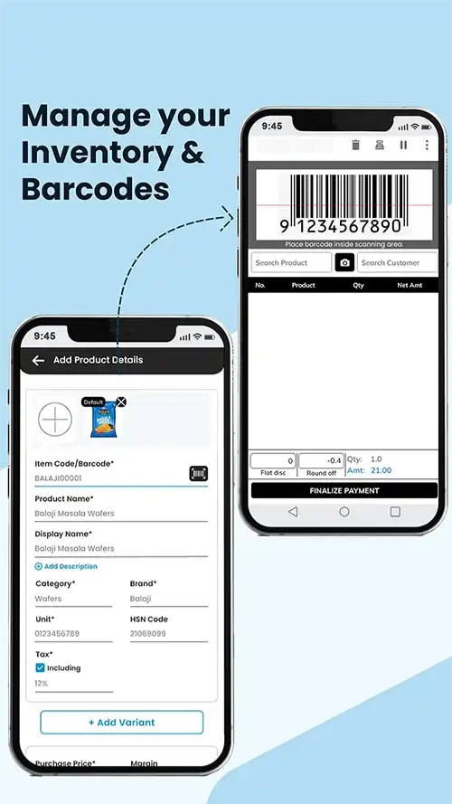 Manage your Inventory and Barcodes